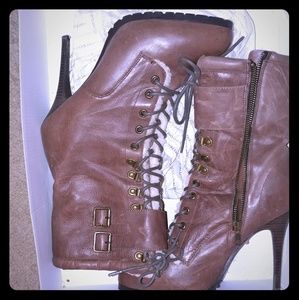 Aldo's tie up lace boots